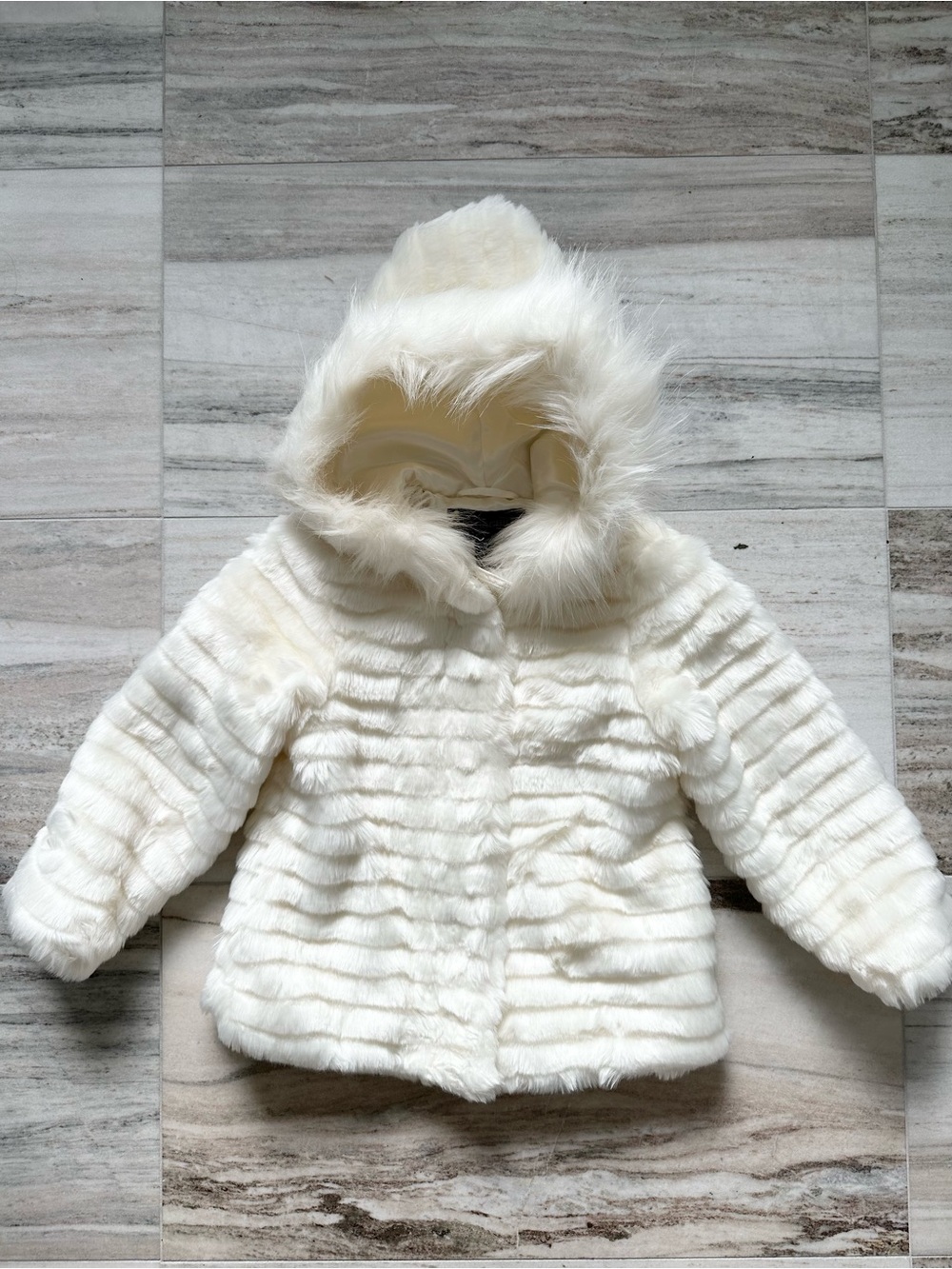 Rothschild Girls Faux Fur Hooded Puffer Jacket